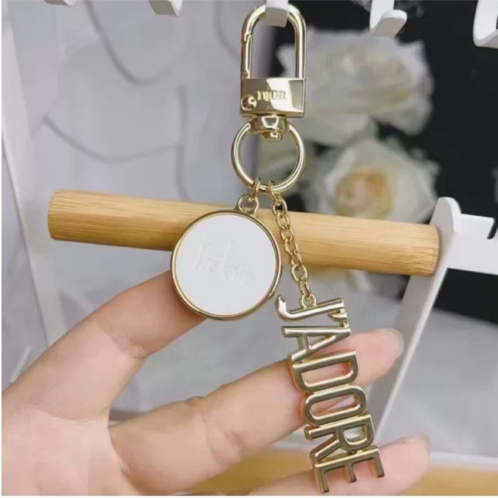 Dior J'adore Logo Keychain Charm - Picture 3 of 9
